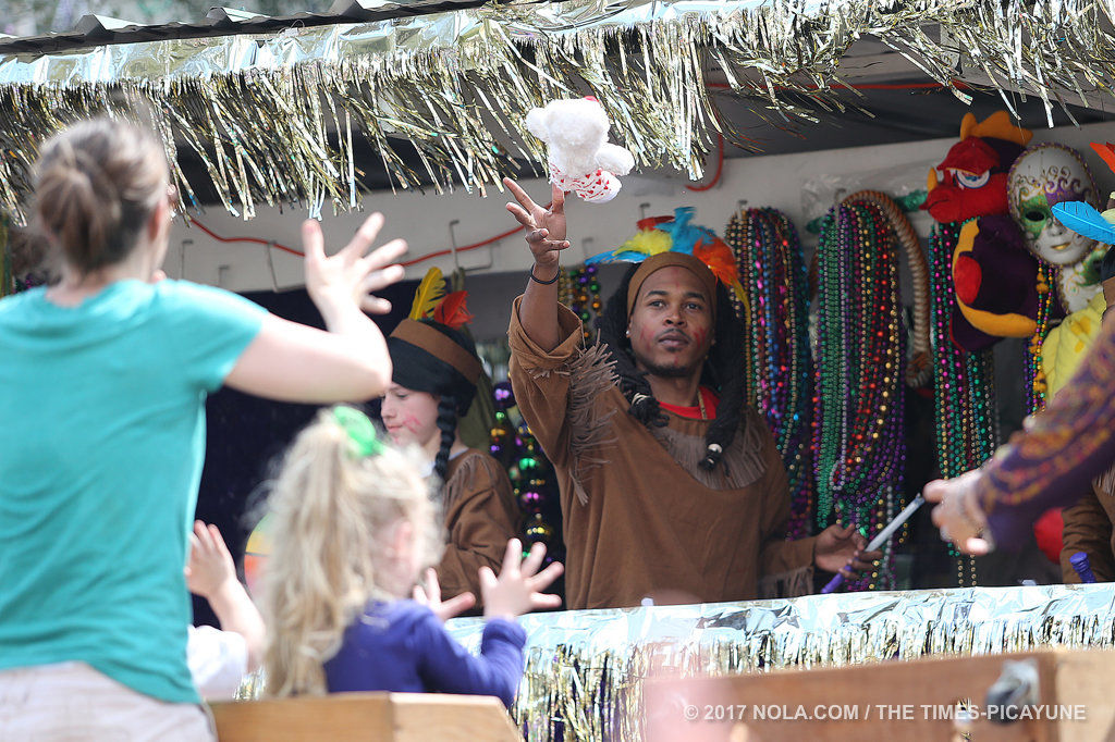 Trucks of Elks Orleans, Crescent City parade on Mardi Gras Day